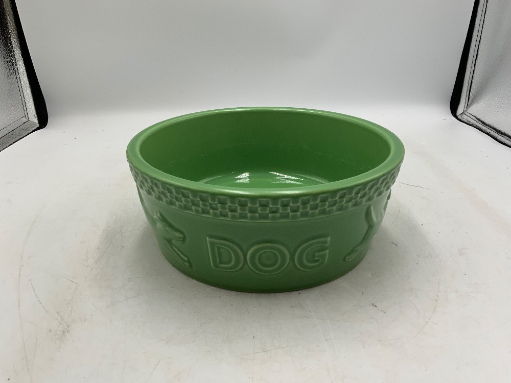 Longaberger Mulligan Ceramic Dog Bowl
