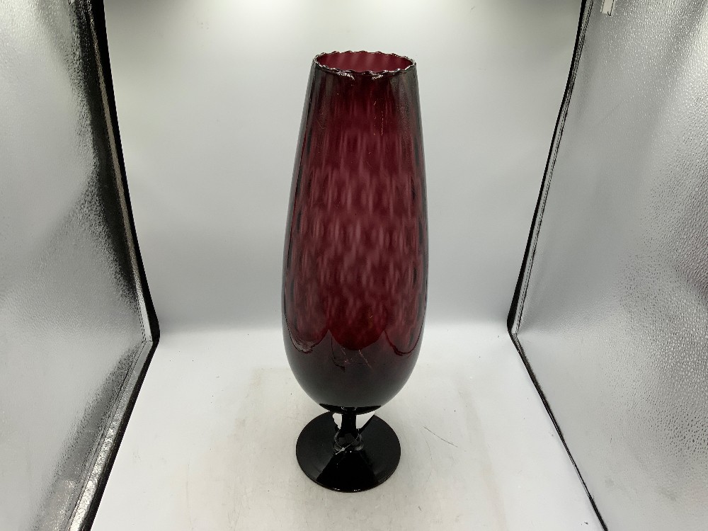 Large Amethyst Empoli Vase