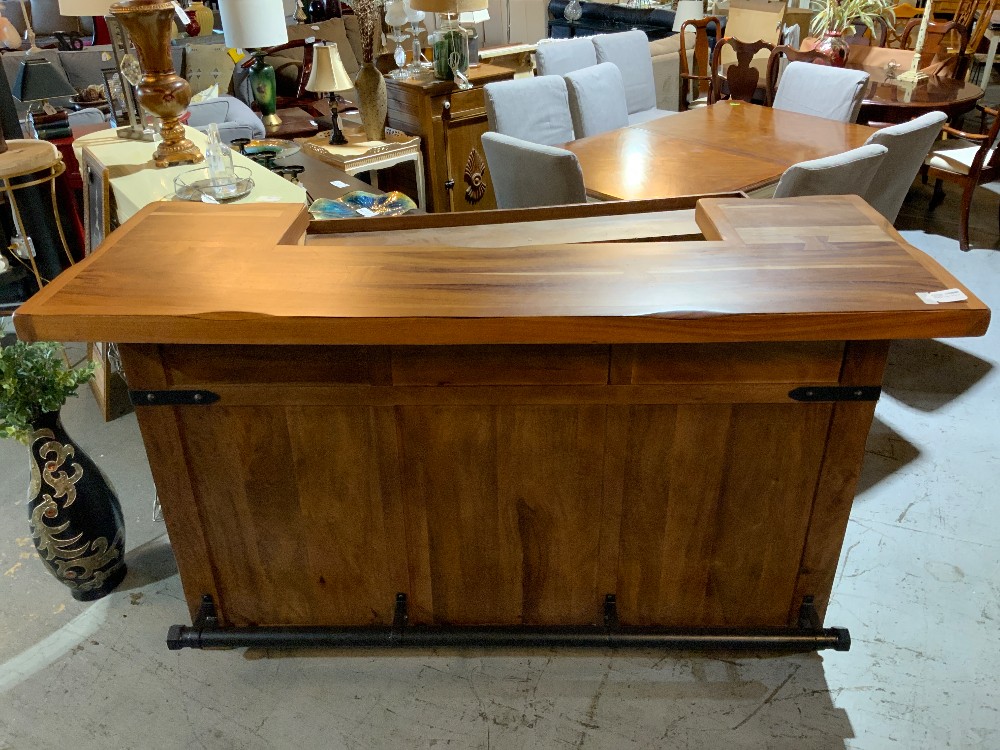 2pc Bar w/ Mirror Wall Mount