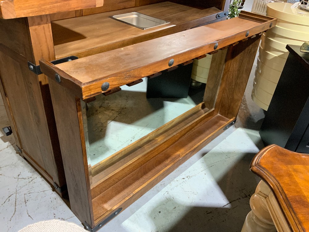 2pc Bar w/ Mirror Wall Mount