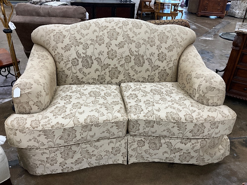Sofa Express Gold Floral Loveseat