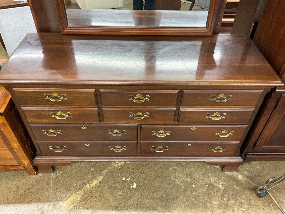 Dark Brown Dresser w/ Mirror