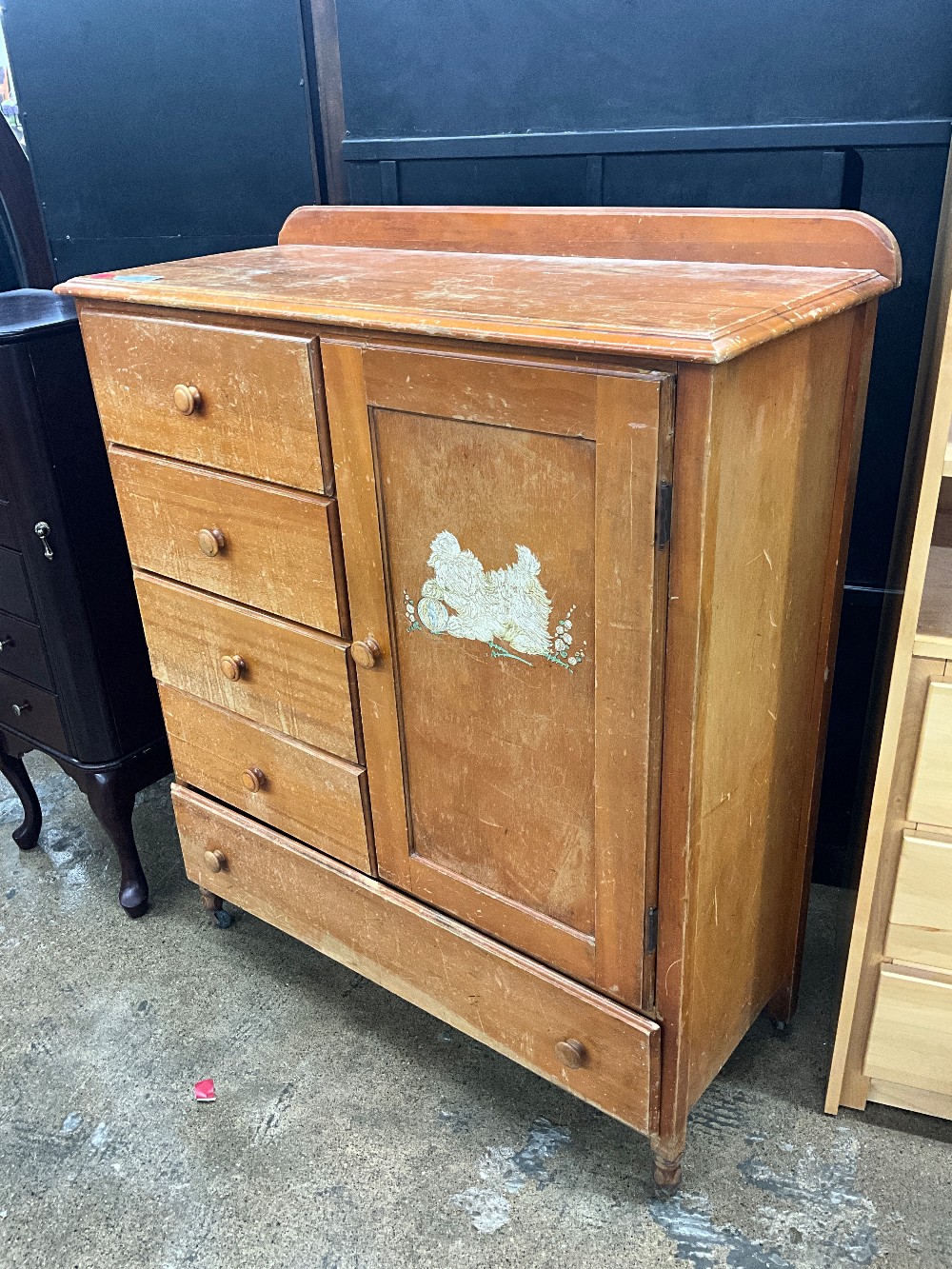 Antique Clothing Cabinet