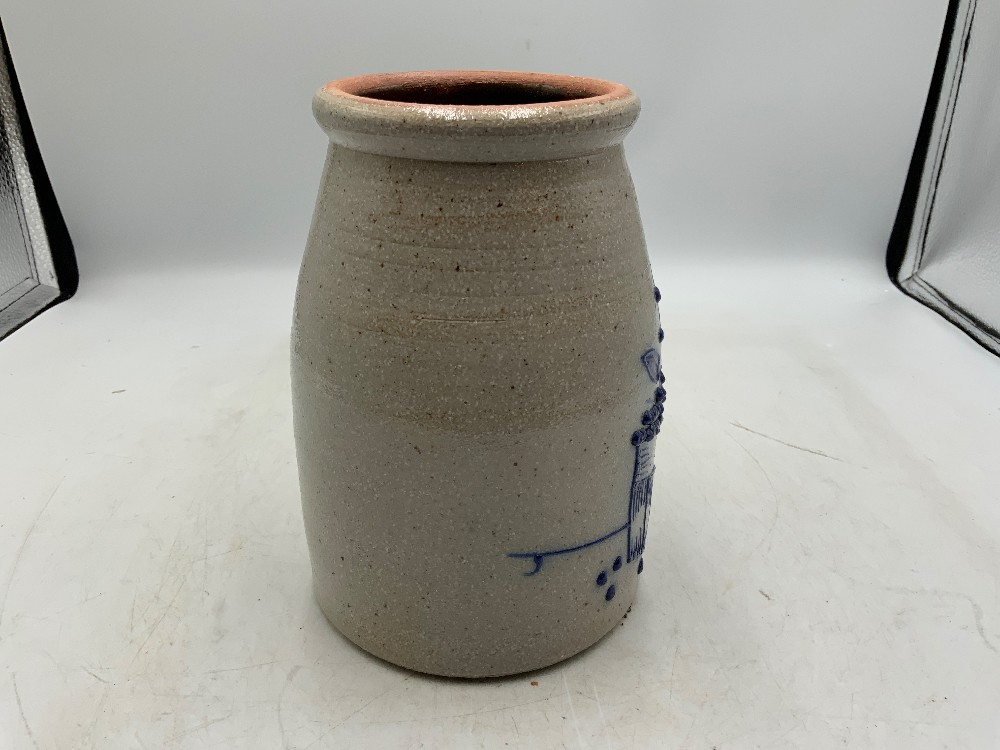 Salt Glazed Stoneware Crock - Blueberry Basket