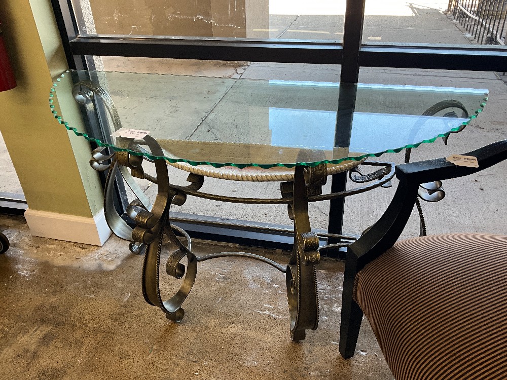 Glass Top Sofa Table