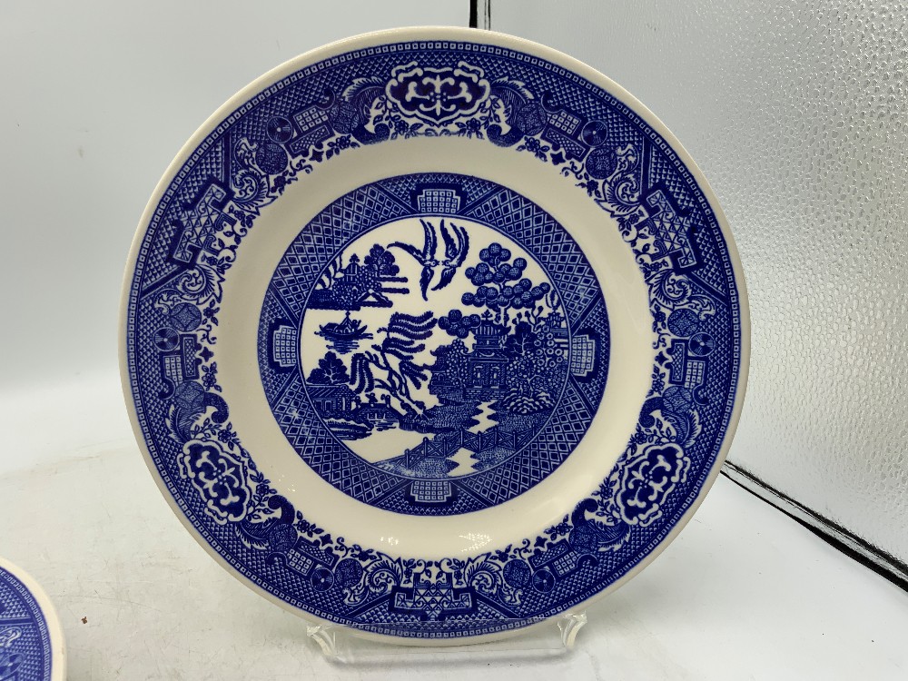 Blue Willow Royal Iron Stone Dish Set
