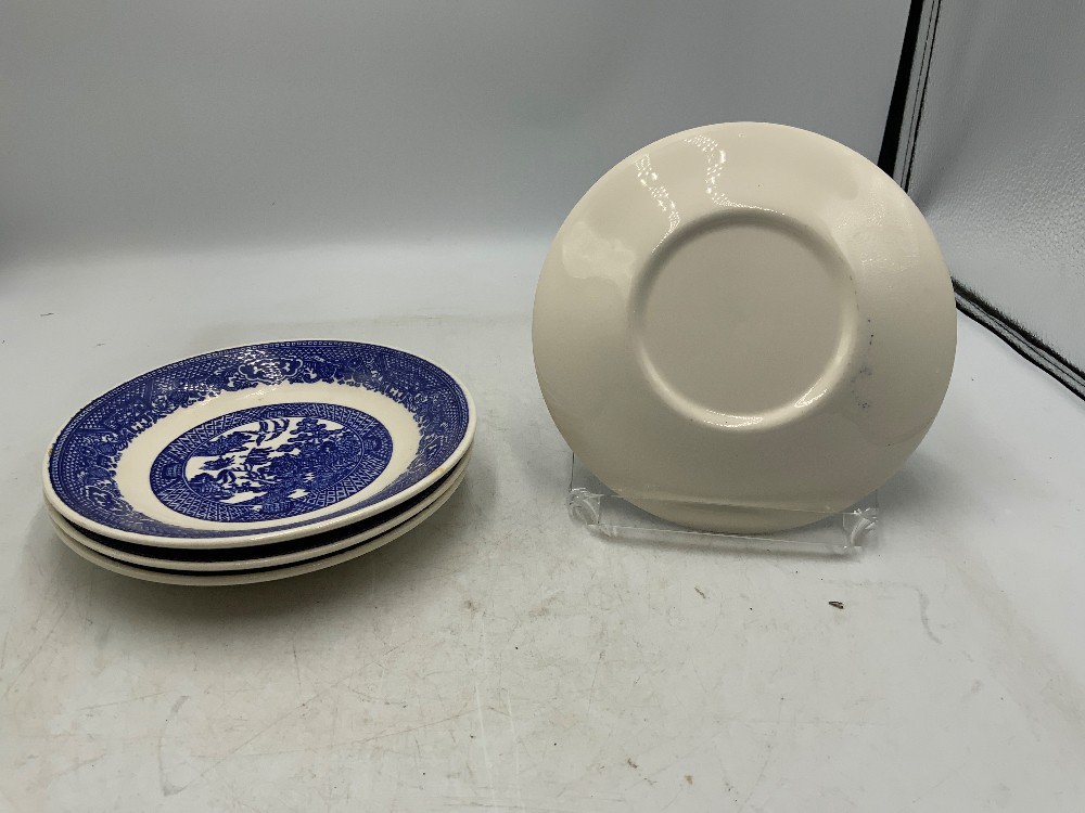 Blue Willow Royal Iron Stone Dish Set