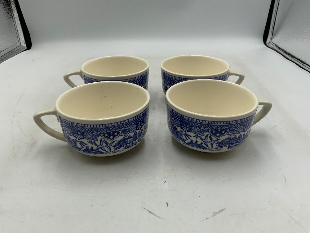 Blue Willow Royal Iron Stone Dish Set