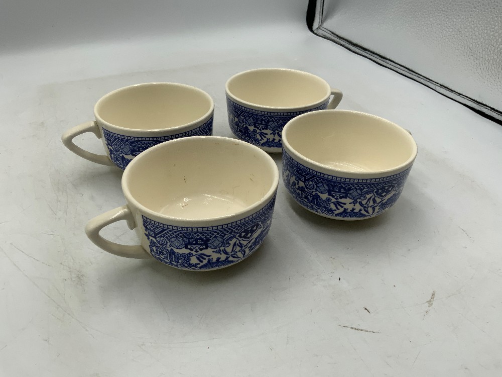 Blue Willow Royal Iron Stone Dish Set