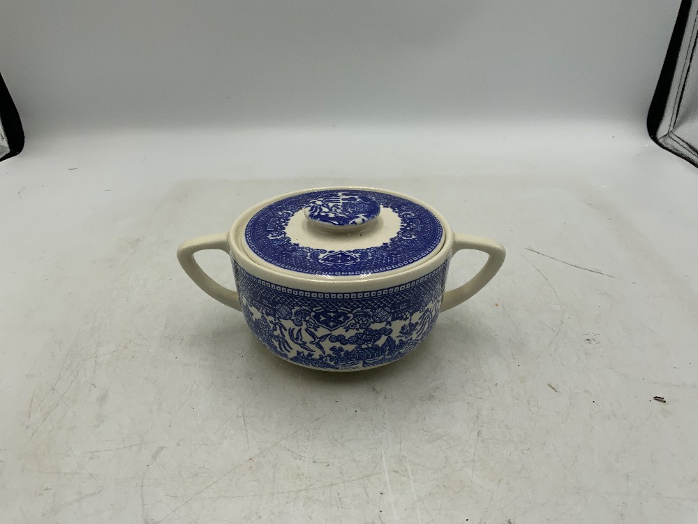 Blue Willow Royal Iron Stone Dish Set