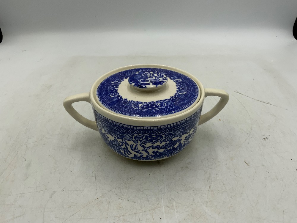 Blue Willow Royal Iron Stone Dish Set