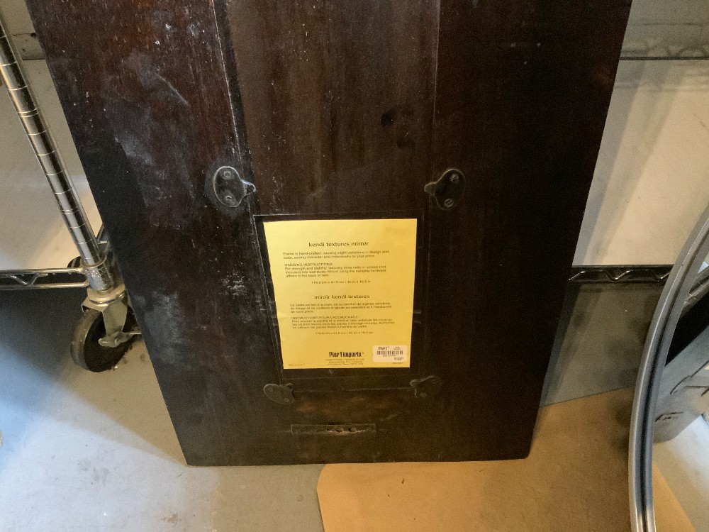 Dark Wood Pier 1 Mirror