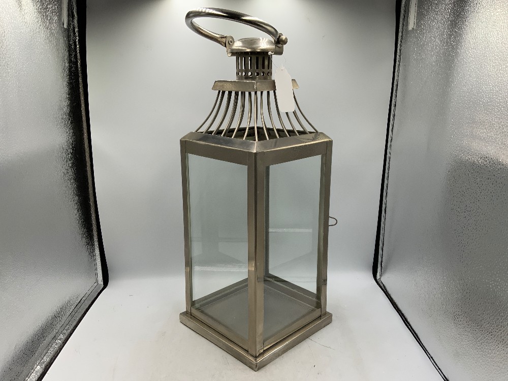 Lg Silver Lantern