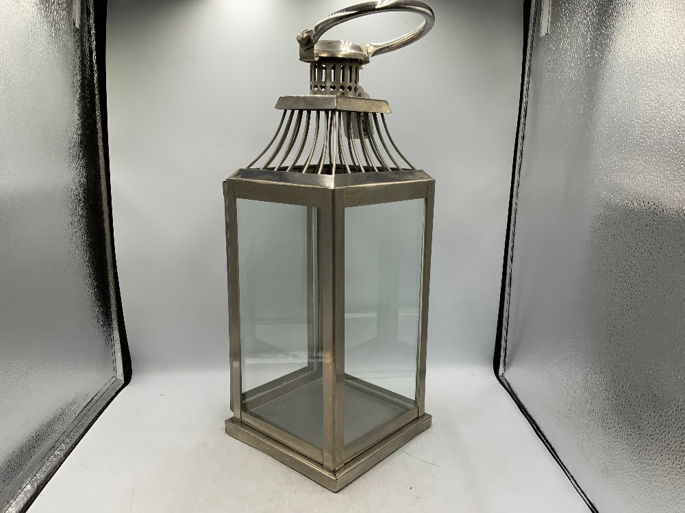 Lg Silver Lantern