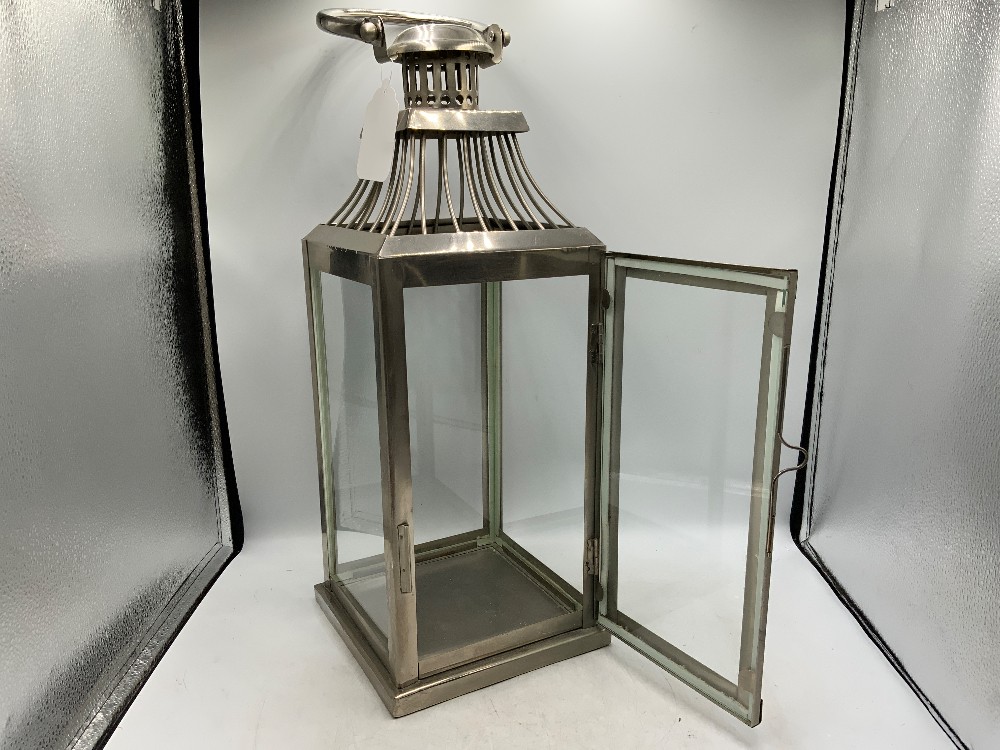 Lg Silver Lantern