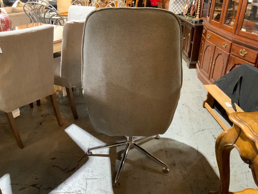 Grey MCM Accent Chair