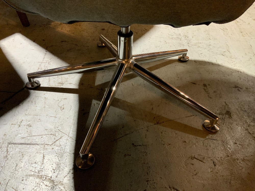 Grey MCM Accent Chair