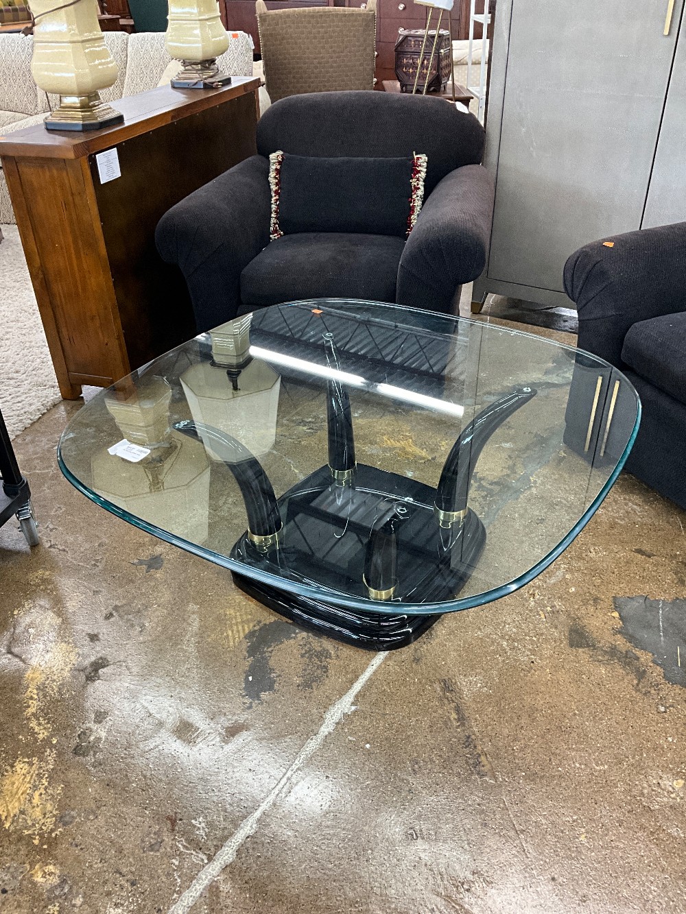 XL Glass top Coffee Table