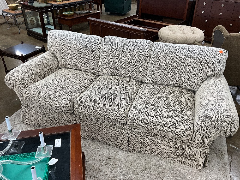 Henredon Grey & Cream Sofa