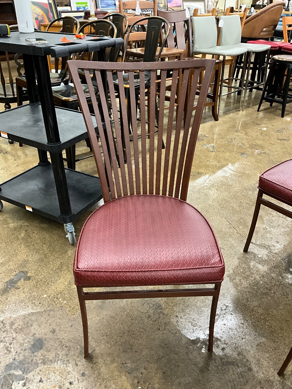 6pc Metal Dining Chair Set