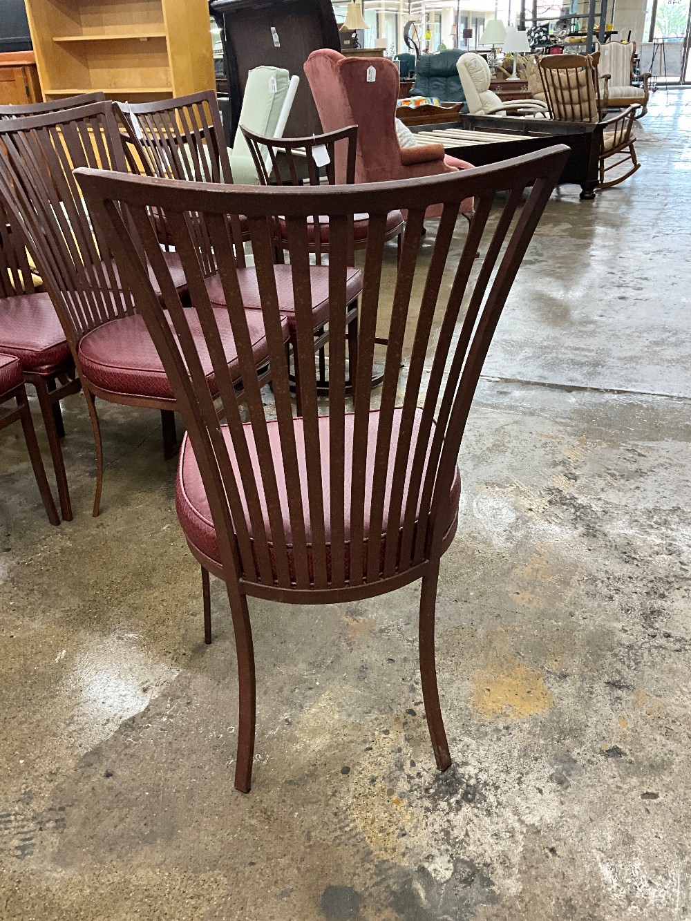 6pc Metal Dining Chair Set