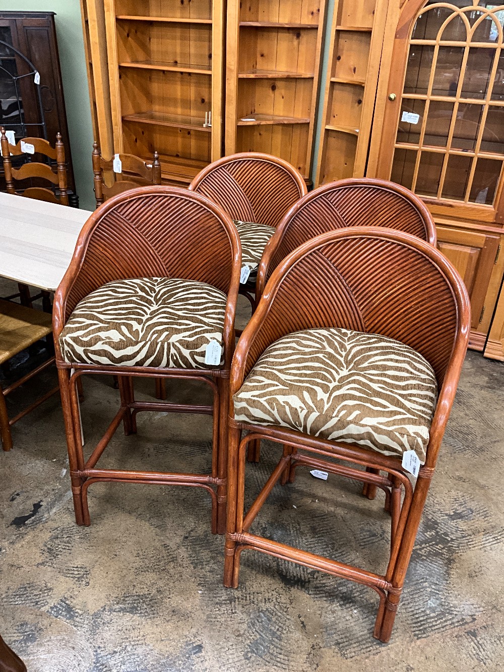 Zebra Print Barstool