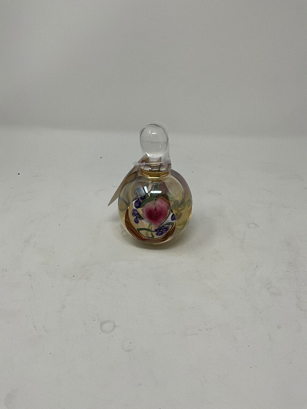 Gold Flower Perfume Bottle Autographed