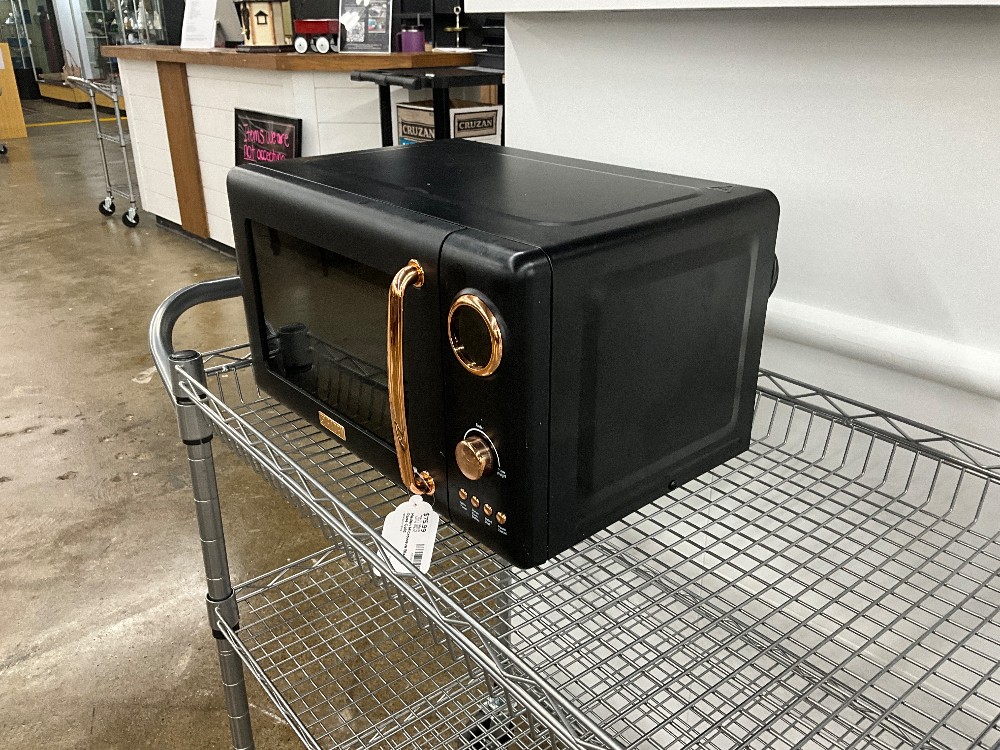 Haden Microwave Black & Rose Gold