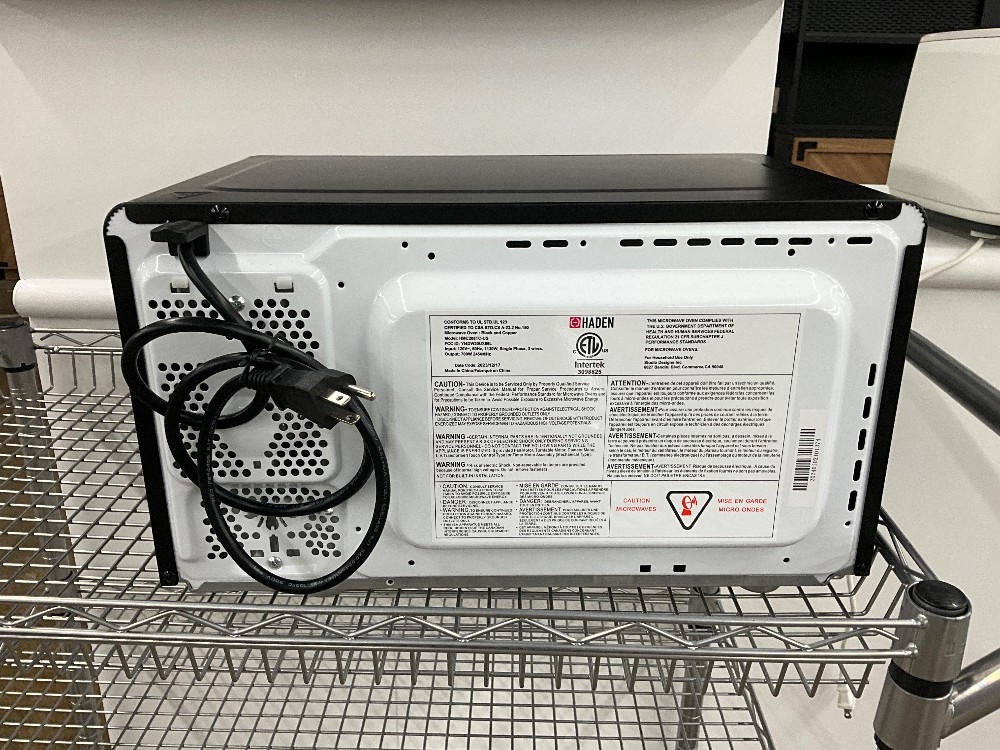 Haden Microwave Black & Rose Gold