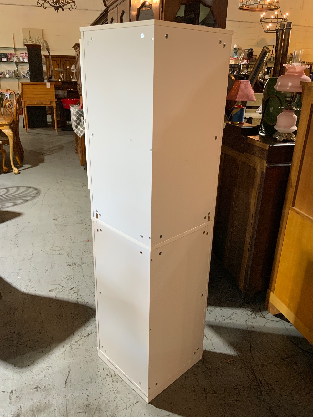 White Corner Cabinet