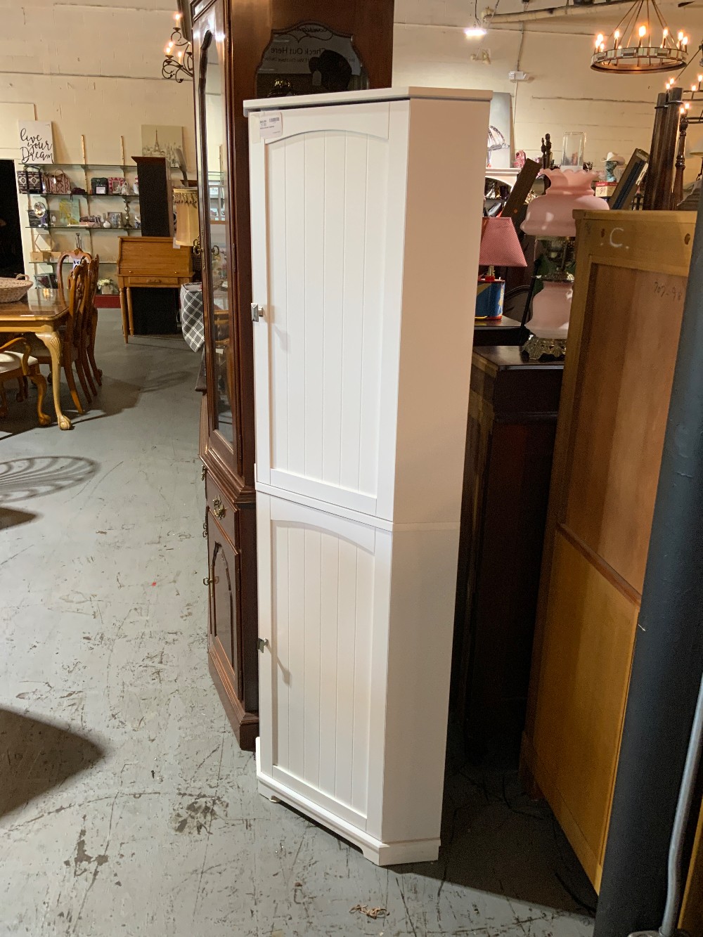 White Corner Cabinet