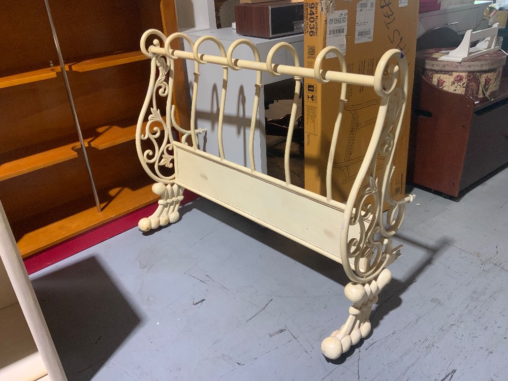 Wrought Iron White Bed