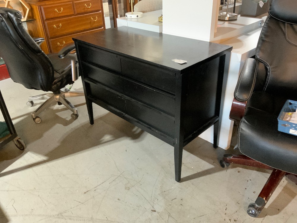 Crate & Barrel Credenza Small Black