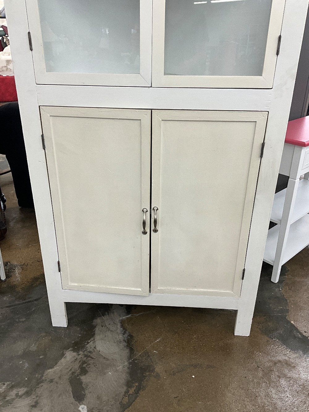 White Corner Cabinet