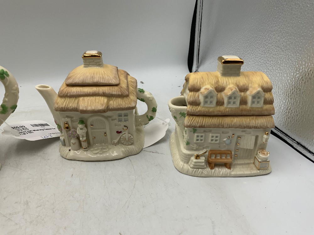 Lenox Irish Blessing Teapot Set 1 Lg, 2 Sm.