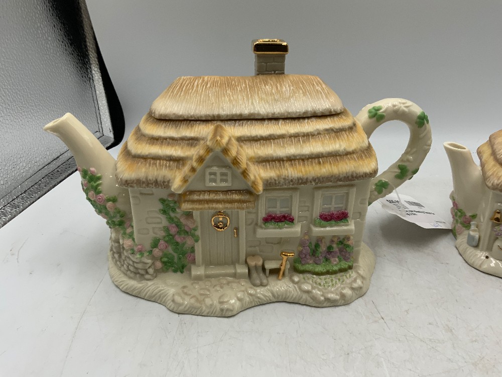 Lenox Irish Blessing Teapot Set 1 Lg, 2 Sm.