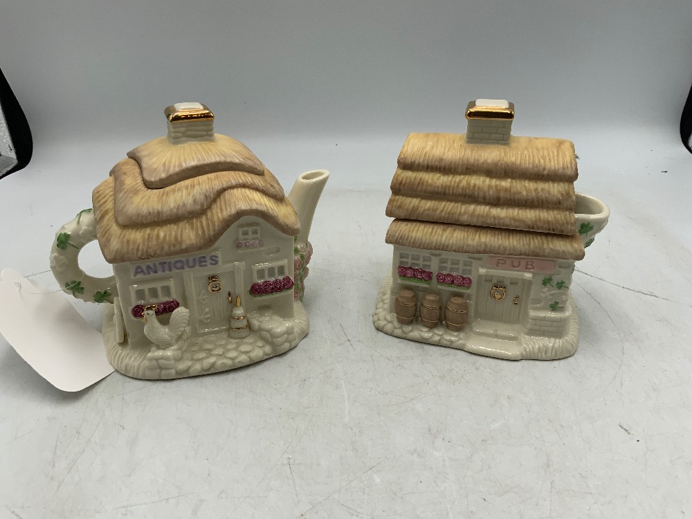 Lenox Irish Blessing Teapot Set 1 Lg, 2 Sm.