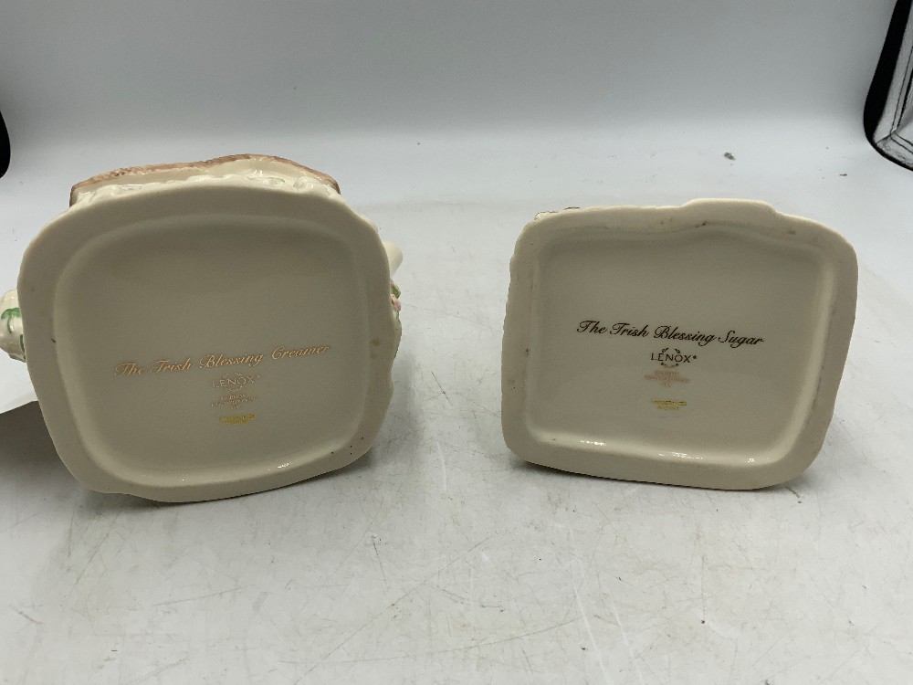 Lenox Irish Blessing Teapot Set 1 Lg, 2 Sm.