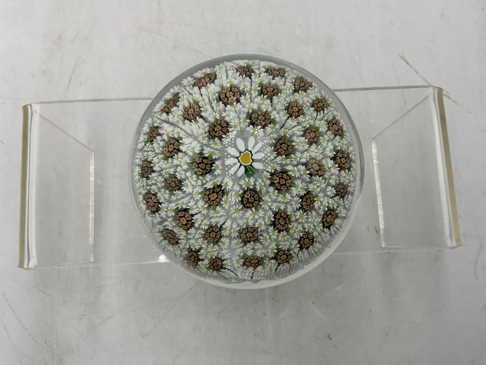 Vtg Murano Millefiori Paperweight