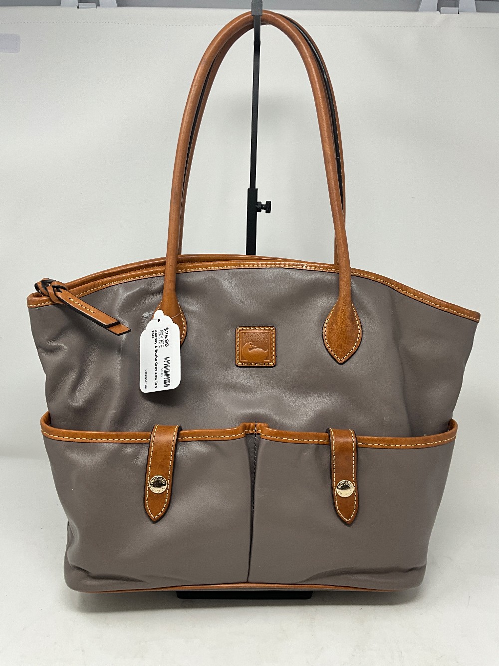 Dooney & Burke Grey and Tan Tote