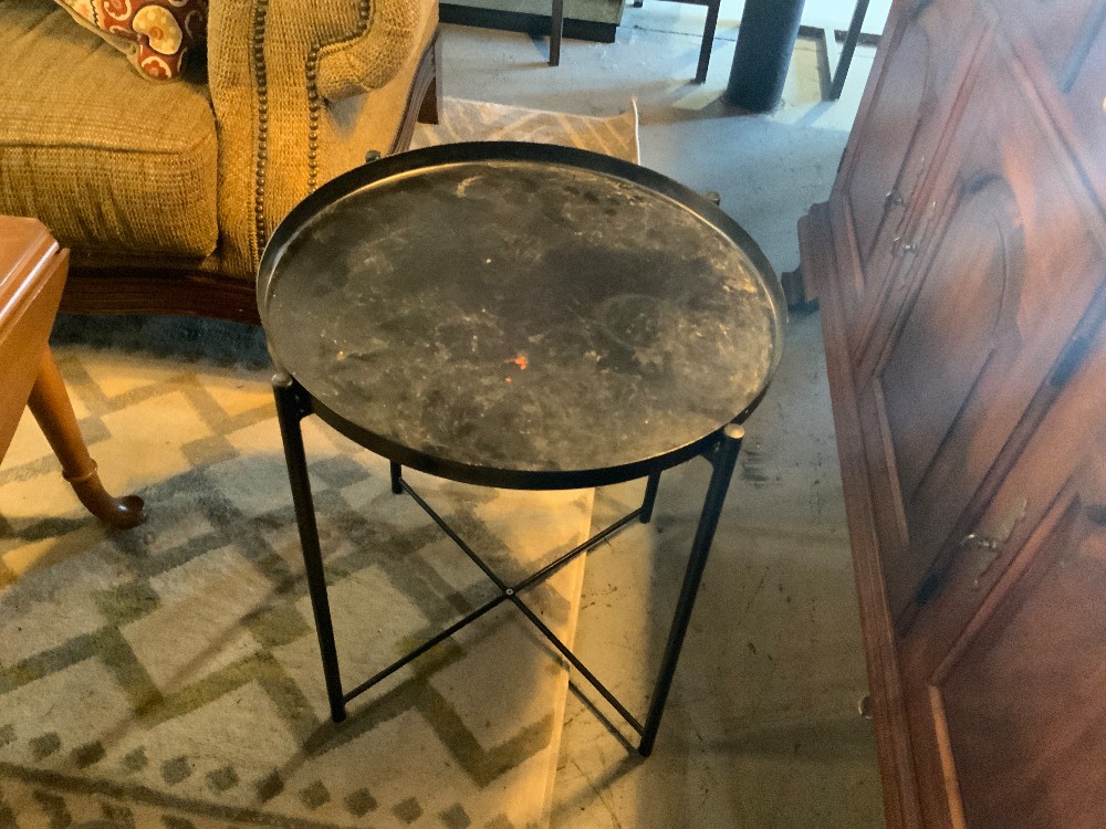 IKEA Black Metal Table