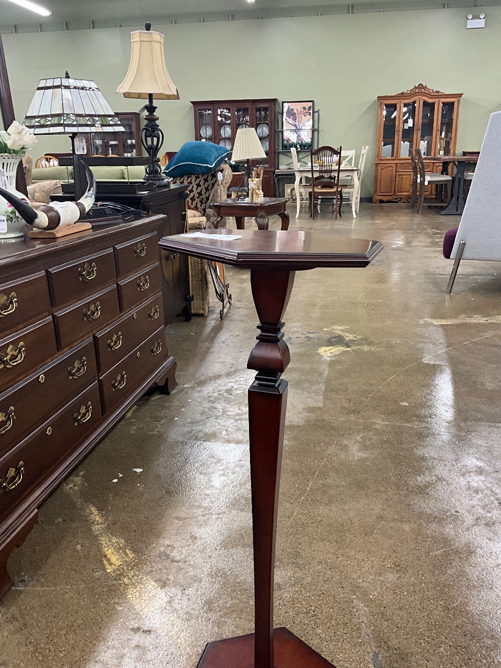 Bombay Cherry Wood Pedestal
