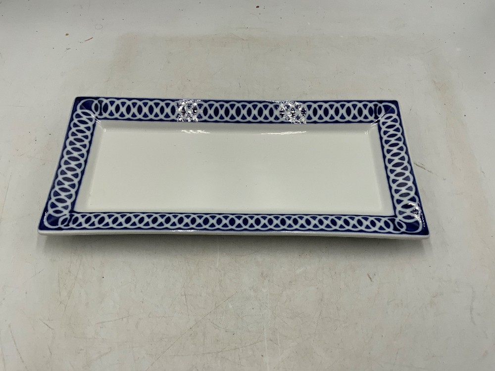 Bombay Blue Jars on Tray - 4 Pc Set
