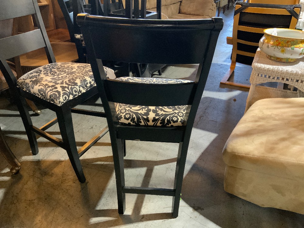 Black and White Barstool
