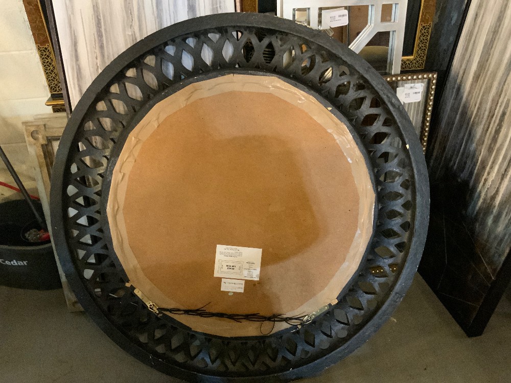 Basset Mirror Large Round Gold Mirror