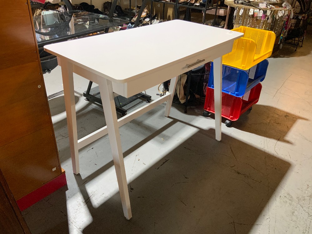 White Desk With Drawer
