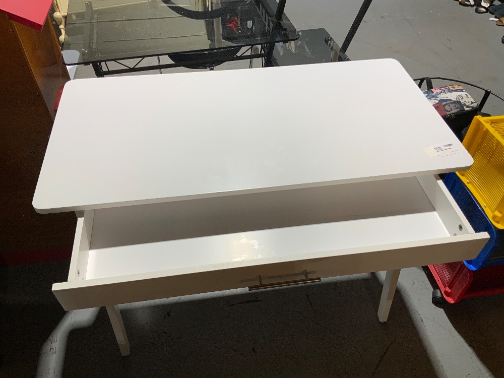 White Desk With Drawer