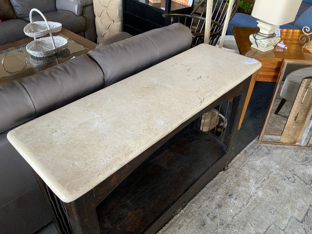 Sofa Table w/ Stone Top