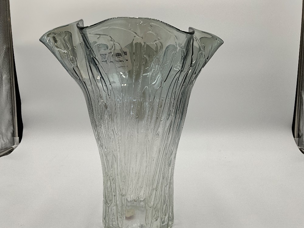 Murano Ribboned Smoke Vase