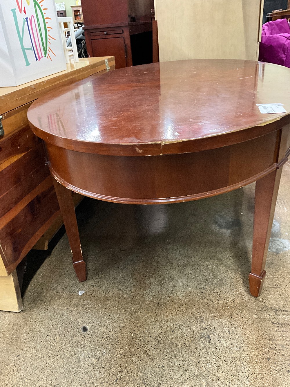 Cherry Oval Coffee Table